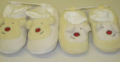 Baby Bootees With Ears