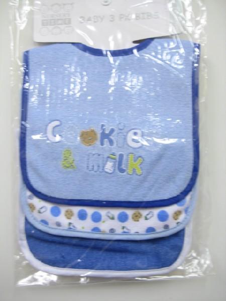 Baby Boys Velcro Bib Assorted Pack