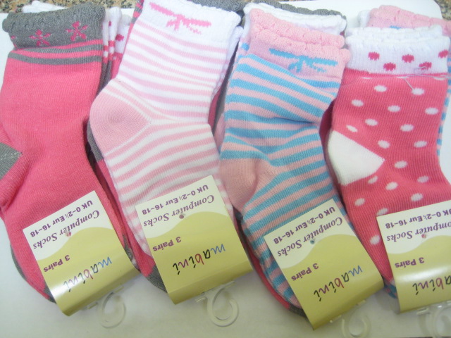 Girls Assorted Design Socks Multipack