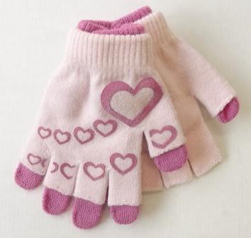Girls Double Layer Gloves