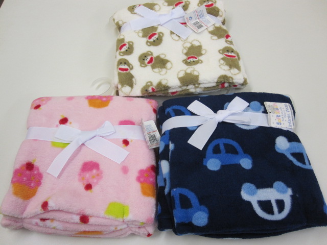 Baby All Over Print Fleece Wraps Assortment