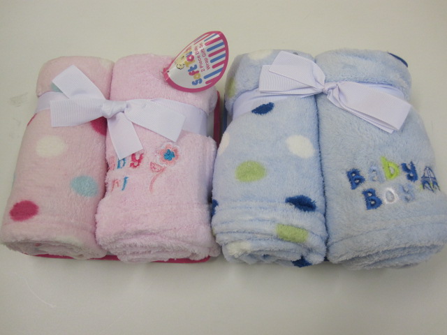 Baby Coral Fleece Wrap 2pack