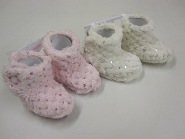 Baby Furry Glitter Boots