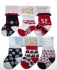 Baby Assorted Design Red Navy Socks