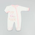 Cotton Sleepsuit Daddy's Girl Pink