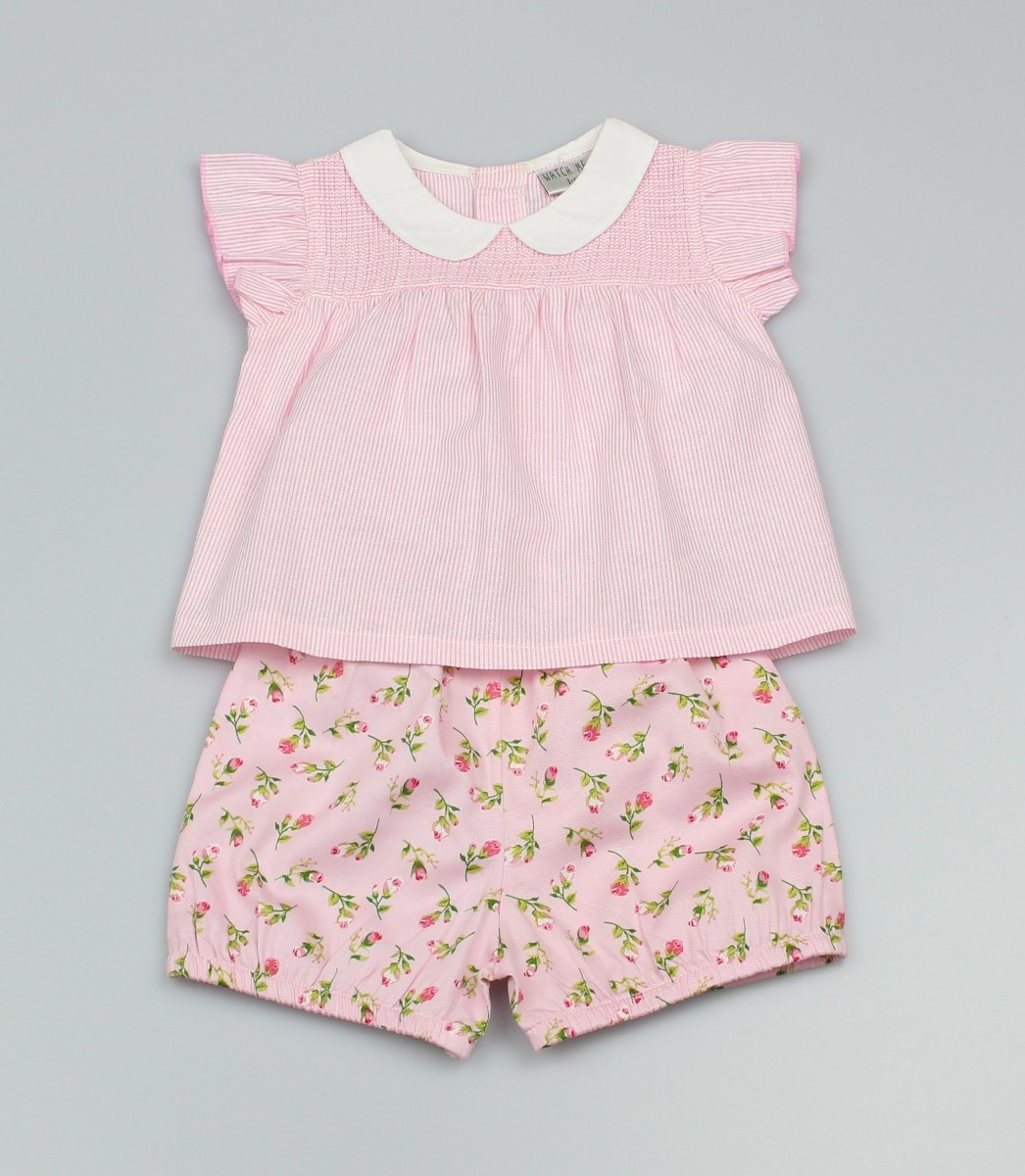 2pc Tunic + Bloomer Stripes + Floral