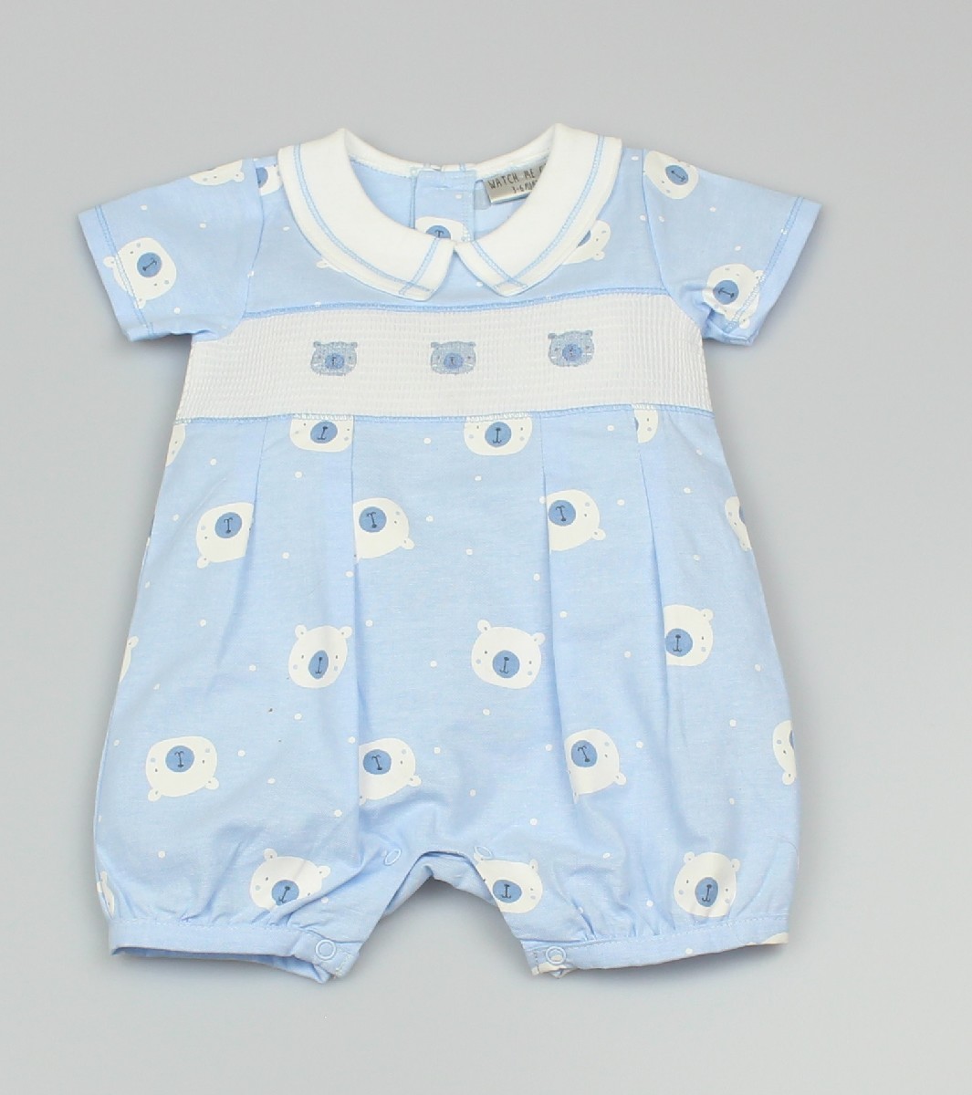 Boys Romper Bear Print