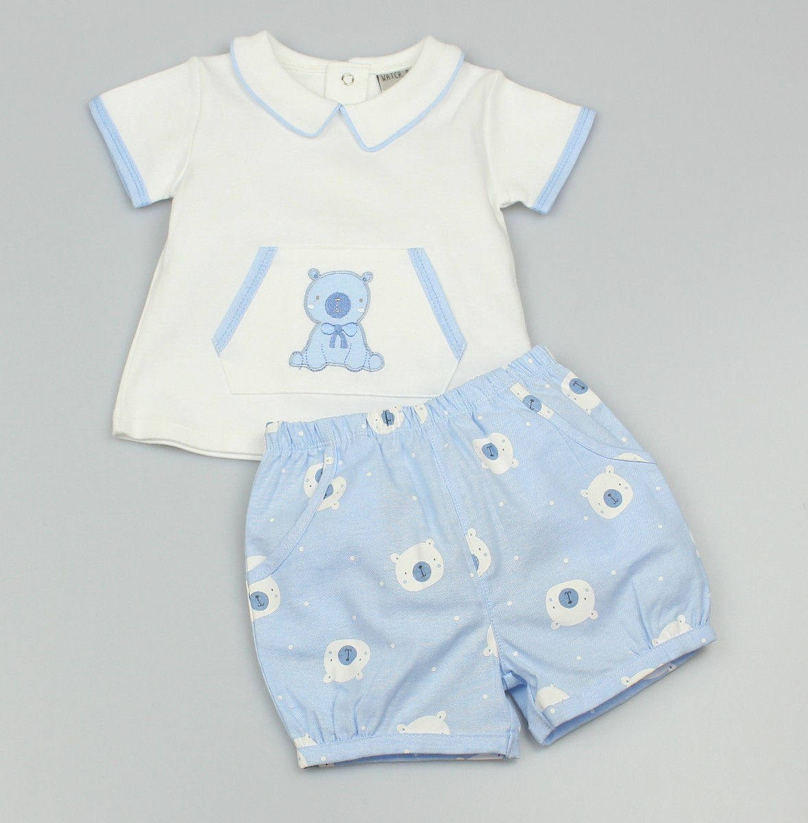 Boys Top+short Bear Print