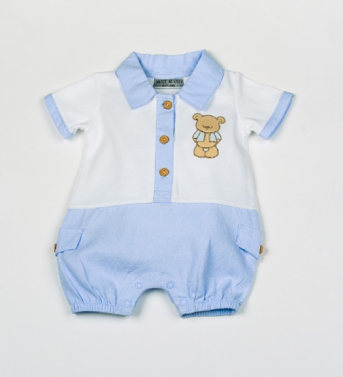 Baby Boy’s Dobby Romper