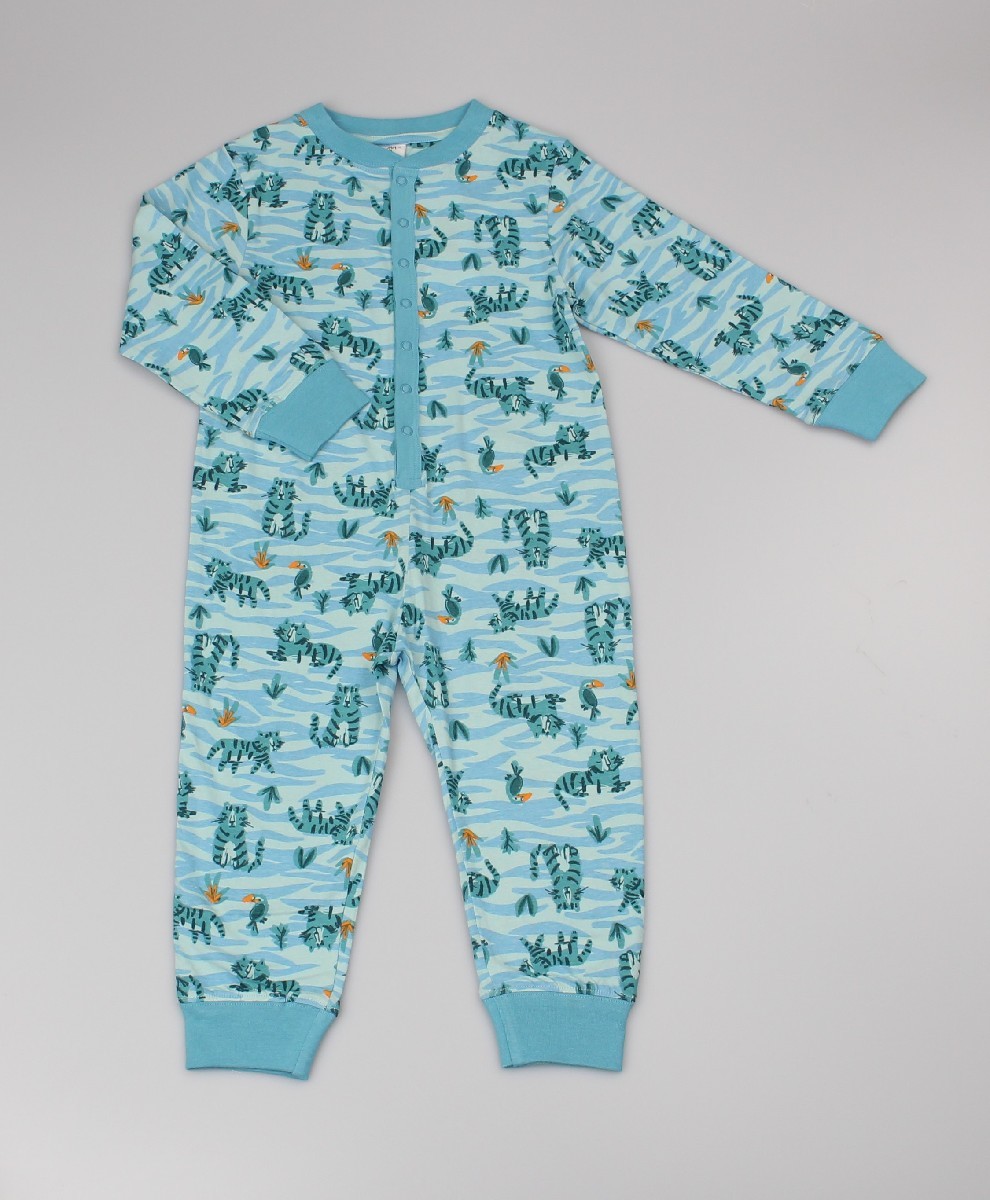 Cotton Onesie Boys Tiger